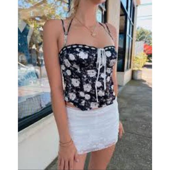 Cotton candy LA kai Corset top, black size Small - Picture 5 of 5